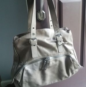 Nuovedive leather shoulder bag